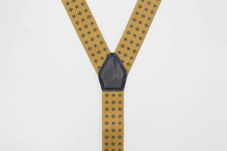 Exclusive Arabesque Yellow Braces with Leather Details - Javier Blanco