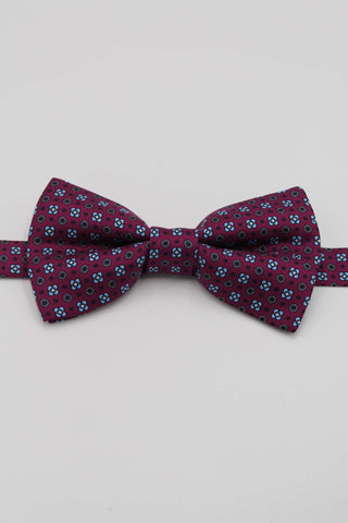Purple Arabesque Silk Bow Tie - Javier Blanco