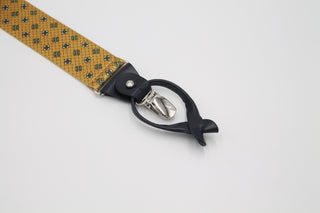 Exclusive Arabesque Yellow Braces with Leather Details - Javier Blanco