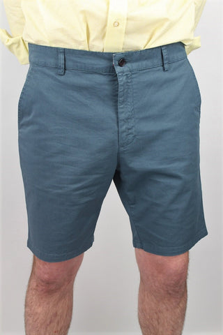 Slim Fit Ocean Blue Shorts - Javier Blanco