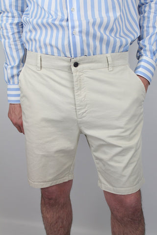 Slim Fit Cream  Shorts - Javier Blanco