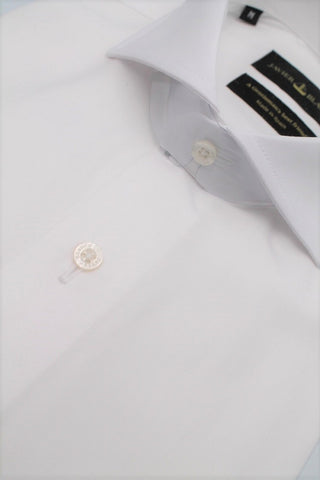 Regular Fit White Shirt for Cufflinks - Javier Blanco