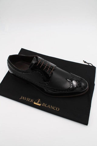 Black Leather Longwing Blucher - Javier Blanco
