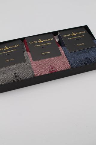 Exclusive 3 Pack Socks. Striped Set - Javier Blanco