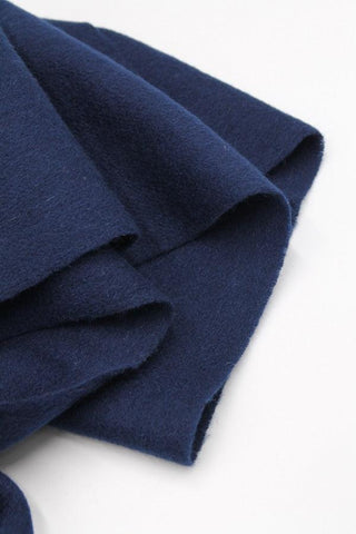 100% Wool Navy Scarf - Javier Blanco