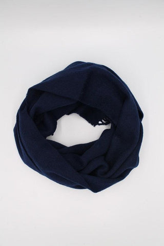 100% Wool Navy Scarf - Javier Blanco