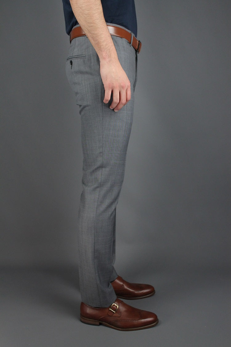 Black Check Slim Fit Suit Trousers  New Look